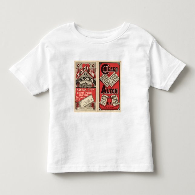Camiseta Chicago e estrada de ferro de Alton (Frente)