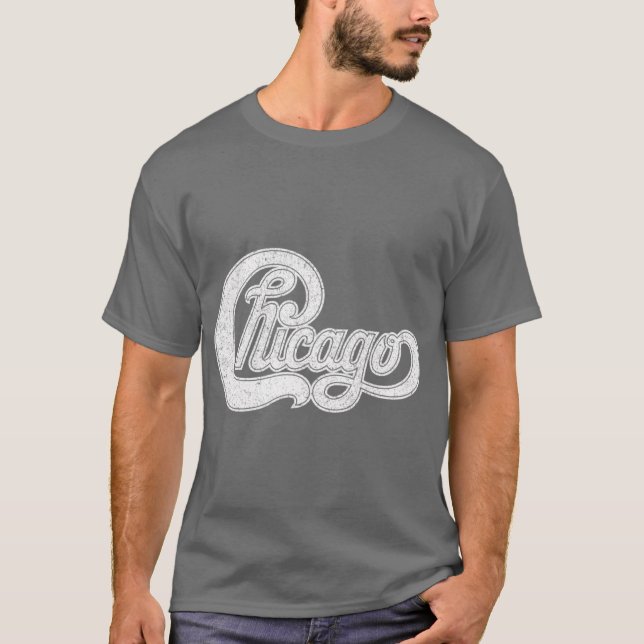 Camiseta Chicago--Estilo Angustiado (Frente)