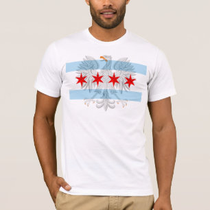Camiseta Chicago Flag Polonesa Eagle
