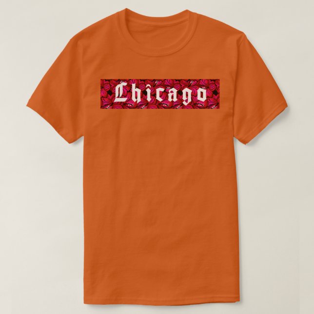 Camiseta Chicago Flower TSirt (Frente do Design)