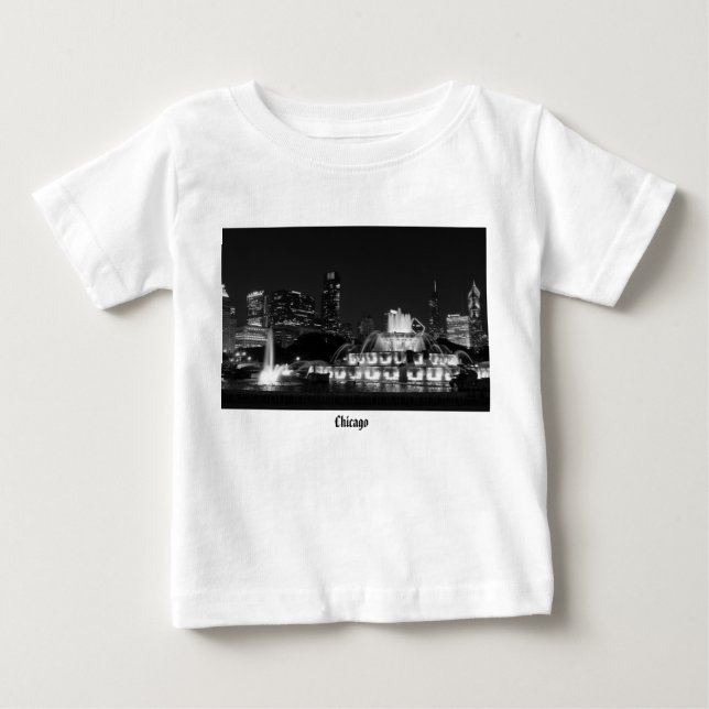 Camiseta Chicago Grant Park Greyscale (Frente)