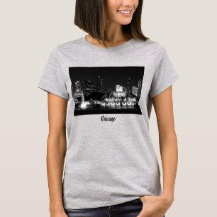 Camiseta Chicago Grant Park Preto e Branco