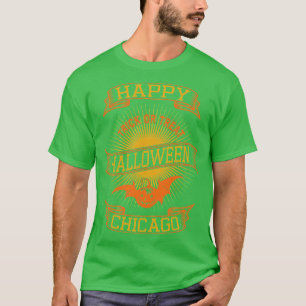 Camiseta Chicago Happy Halloween Estilo 1