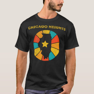 Camiseta Chicago Heights Illinois Vintage afressou Souven
