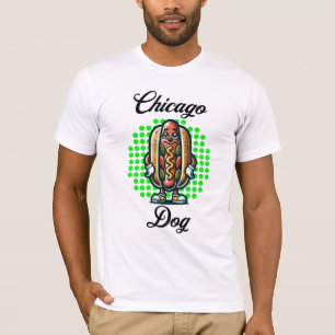 Camiseta Chicago Hot dog Retro Pop Art