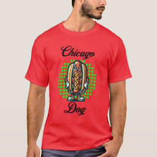 Camiseta Chicago Hot dog Retro Pop Art