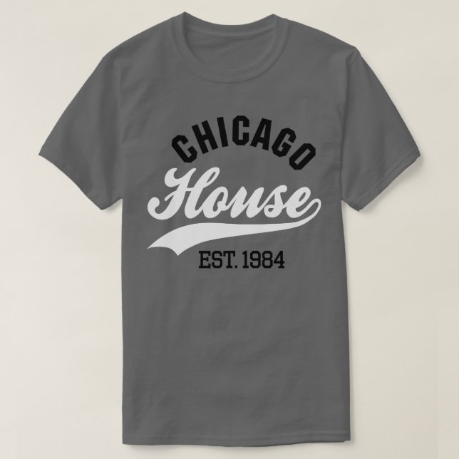 Camiseta Chicago house est 1984 (Frente do Design)