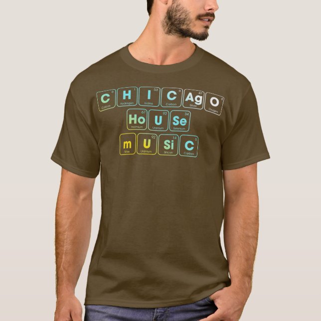 Camiseta Chicago House Music Electronic Dance DJ EDM (Frente)