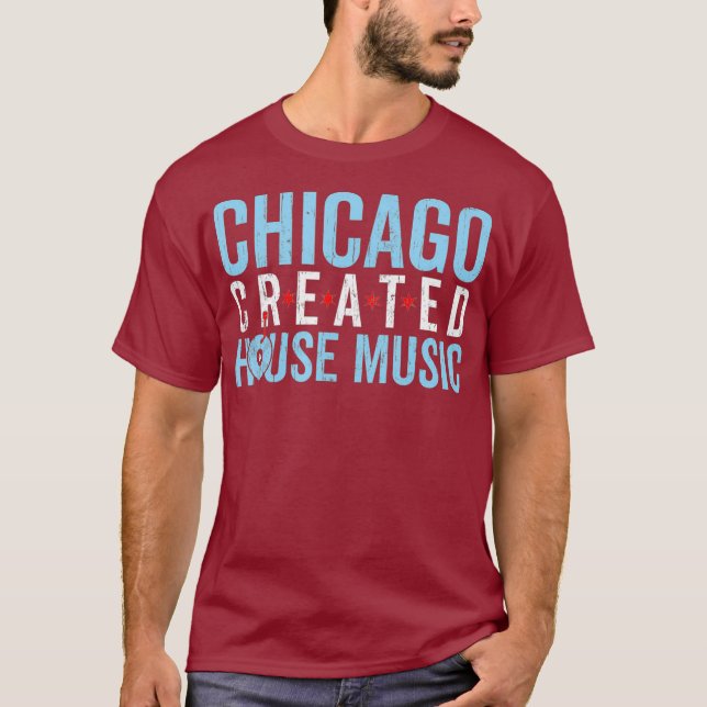 Camiseta Chicago House Music - Rave Electronic Dance (Frente)