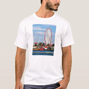 Camiseta Chicago IL - Roda Ferris no Marinho Pier