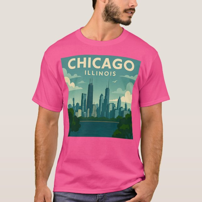 Camiseta Chicago Illinois (Frente)