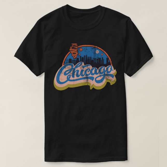 Camiseta Chicago, Illinois (Frente do Design)