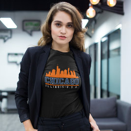 Camiseta Chicago Illinois Beatiful Skyline