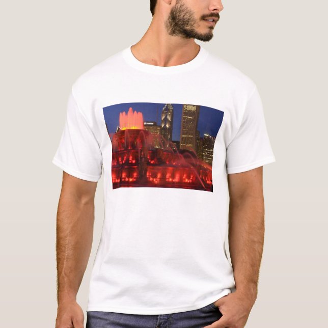 Camiseta Chicago, Illinois, Buckingham Fountain (Frente)