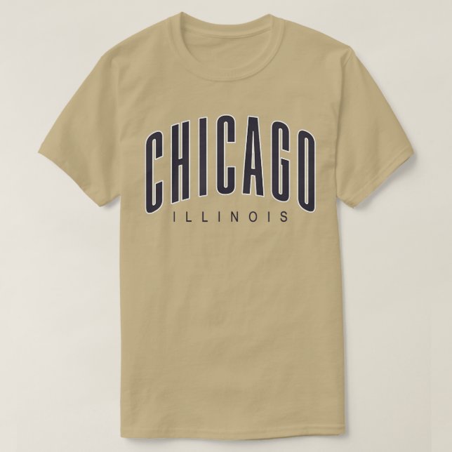 Camiseta Chicago Illinois Cool CH City IL Souvenir Women Me (Frente do Design)