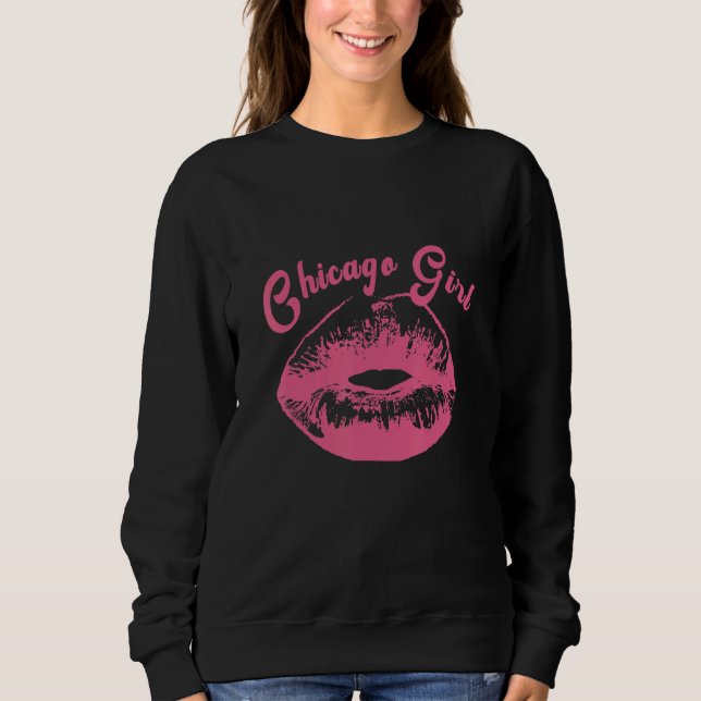 Camiseta Chicago Illinois Girl (Frente)