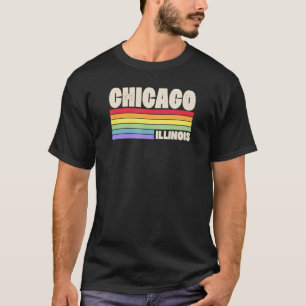 Camiseta Chicago Illinois Pride Rainbow Flag Orgulho gay Me