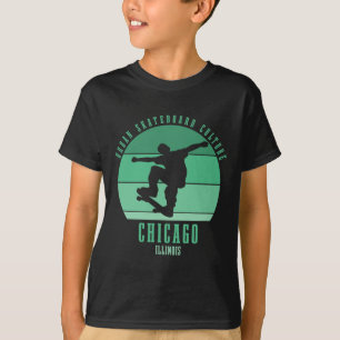 Camiseta Chicago Illinois Skatista Urna Skate 