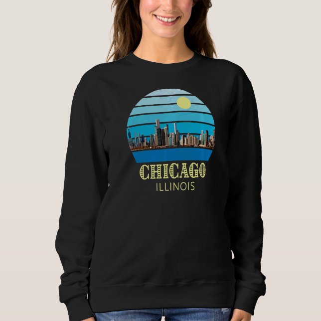 Camiseta Chicago Illinois Skyline (Frente)