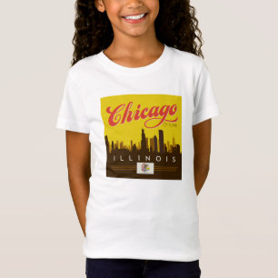 Camiseta Chicago Illinois Skyline