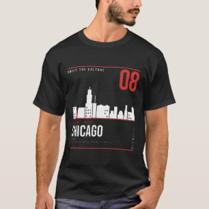 Camiseta Chicago Illinois Skyline ShiftTape Vol 08