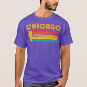 Camiseta Chicago Illinois Vintage angustiou Souvenir