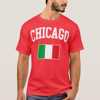 Camiseta Chicago Itália Italiano Itália Bandeira Itália
