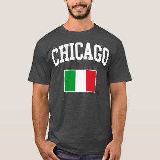 Camiseta Chicago Itália Italiano Itália Bandeira Itália
