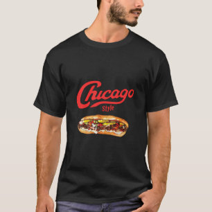 Camiseta Chicago Italiana Beef Sandwich Comida Love Gift T-