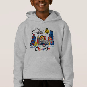 Camiseta Chicago Kids Cute Skyline