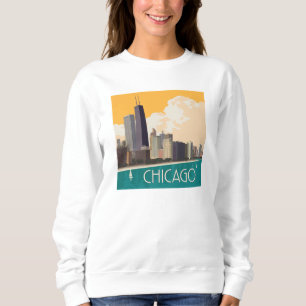 Camiseta Chicago Linha Skyline Moderna