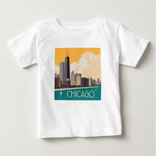 Camiseta Chicago Linha Skyline Moderna