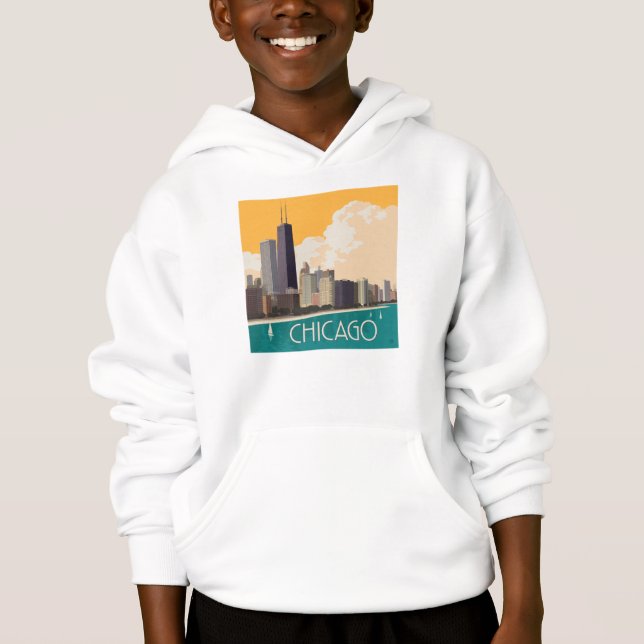 Camiseta Chicago | Linha Skyline Moderna (Frente)
