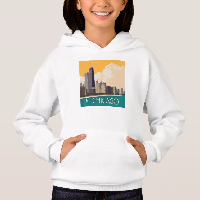 Camiseta Chicago | Linha Skyline Moderna (Frente)