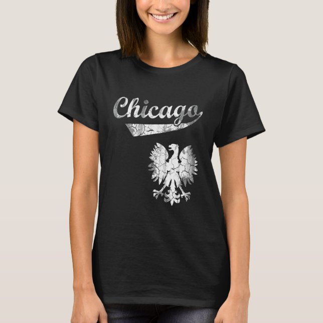 Camiseta Chicago Polônia Polska Eagle (Frente)