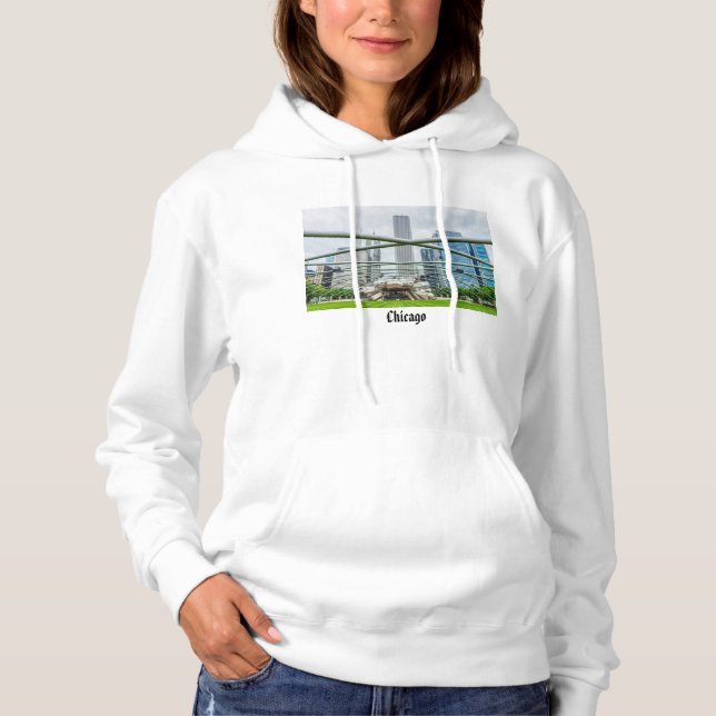 Camiseta Chicago Pritzker Pavilion Hoodie (Frente)
