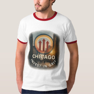 Camiseta Chicago Ringer Tee   Estilo de Força da Vintage