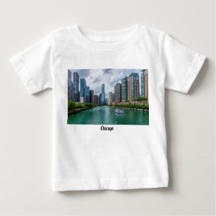Camiseta Chicago River e Trump Tower Baby T Shirt