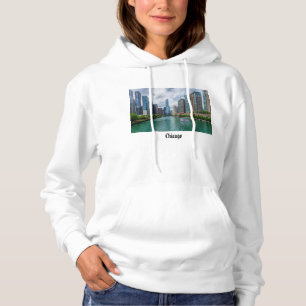 Camiseta Chicago River e Trump Tower Hoodie