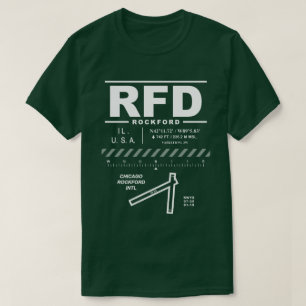 Camiseta Chicago Rockford Aeroporto Internacional RFD
