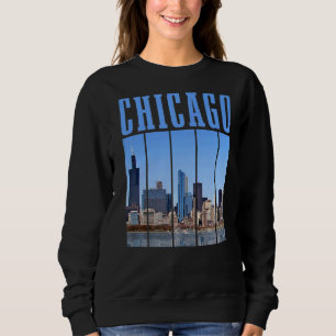 Camiseta Chicago Skyline Illinois Vintage Pride Chicago