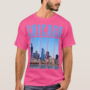 Camiseta Chicago Skyline Illinois Vintage Pride Chicago