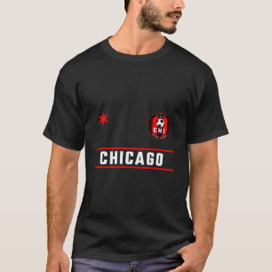 Camiseta Chicago Soccer Jersey - Mini Crachá - Fire Red Dee