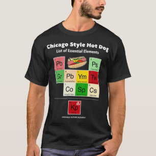 Camiseta Chicago Style Hot Dog List