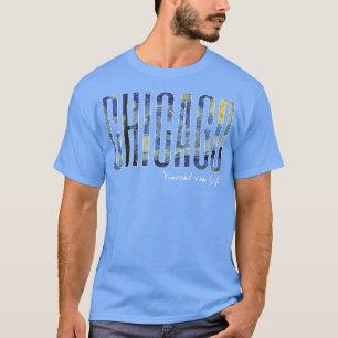 Camiseta Chicago Van Gogh Starry Night Art Vincent Van Gogh