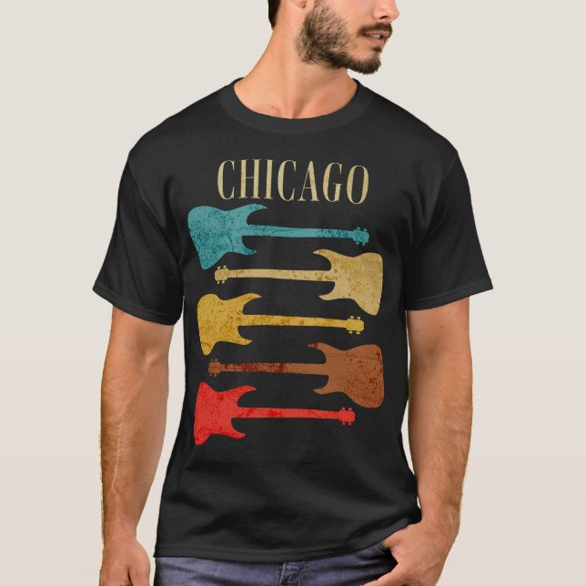 Camiseta Chicago Vintage Guitars Festival Souvenir (Frente)