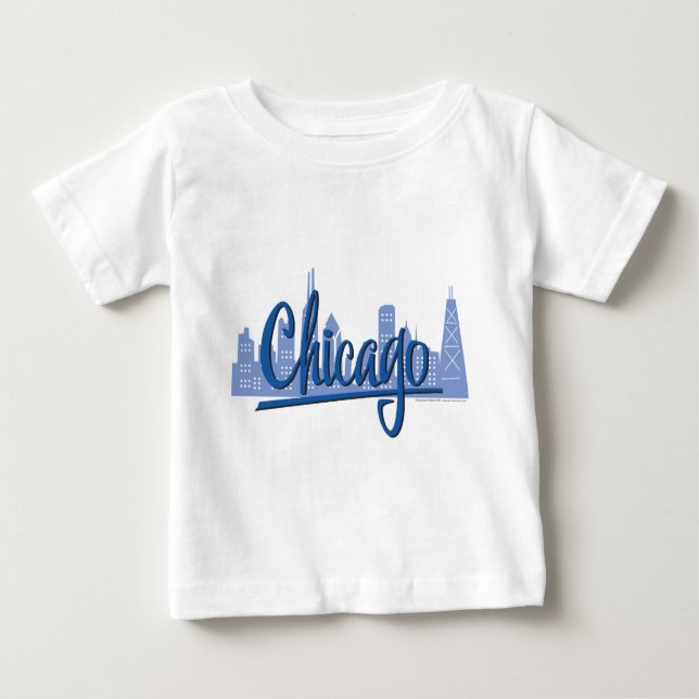 Camiseta Chicago Windy City Skyline (Frente)