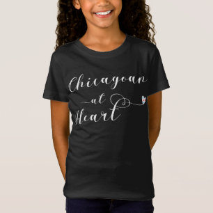 Camiseta Chicagoan No Coração, Eu Amo Chicago