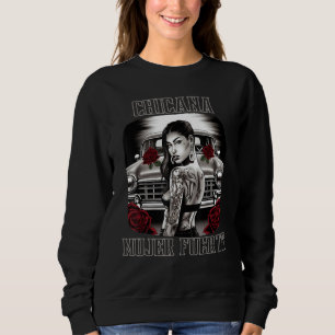 Camiseta Chicana Chola Style Lowrider Roupa Americano Mexic