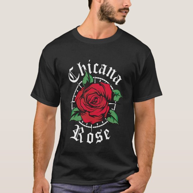 Camiseta Chicana Rosa Chicana (Frente)